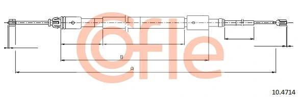 Cable Pull, parking brake 92.10.4714