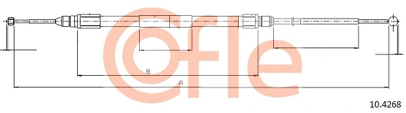 Cable Pull, parking brake 92.10.4268