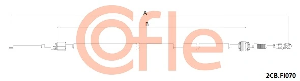 Cable Pull, manual transmission 92.2CB.FI070