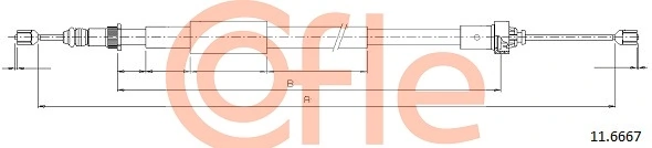 Cable Pull, parking brake 11.6667
