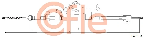 Cable Pull, parking brake 17.1103