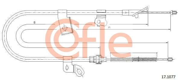 Cable Pull, parking brake 92.17.1077