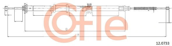 Cable Pull, parking brake 92.12.0733