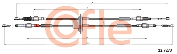 Cable Pull, manual transmission 92.12.7273