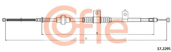 COFLE 17.2295 Cable Pull, parking brake