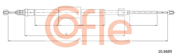 Cable Pull, parking brake 92.10.6689