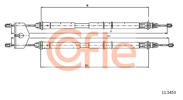 Cable Pull, parking brake 92.11.5453