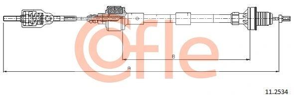 Cable Pull, clutch control 11.2534