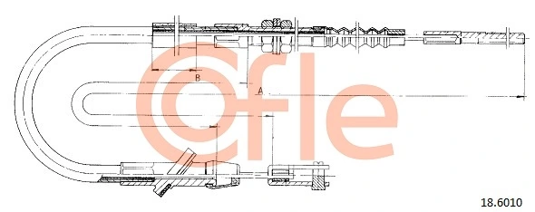 Cable Pull, clutch control 18.6010