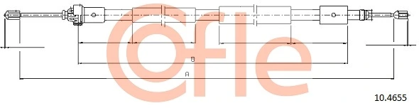 Cable Pull, parking brake 10.4655