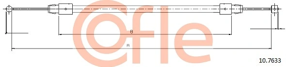 Cable Pull, parking brake 92.10.7633
