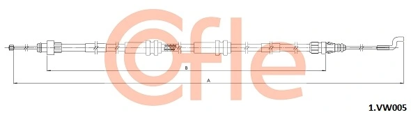 Cable Pull, parking brake 1.VK005