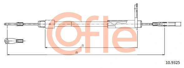 Cable Pull, parking brake 10.9325