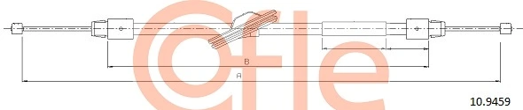 COFLE 10.9459 Cable Pull, parking brake