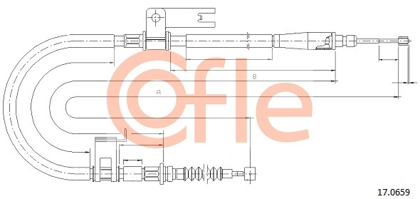 Cable Pull, parking brake 17.0659
