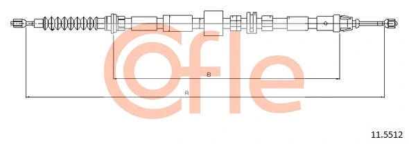 Cable Pull, parking brake 11.5512