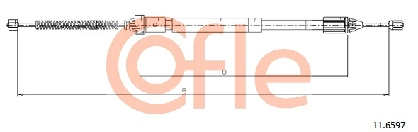 Cable Pull, parking brake 92.11.6597