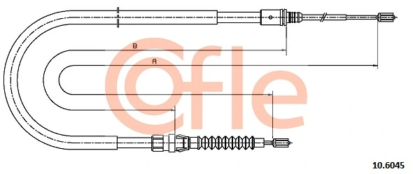 Cable Pull, parking brake 10.6045