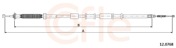 Cable Pull, parking brake 12.0768