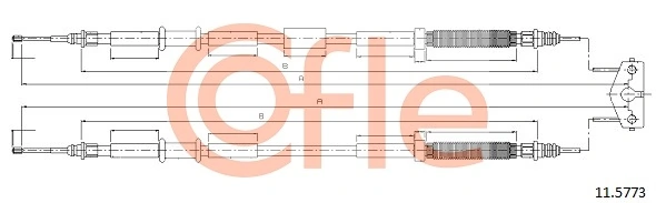 Cable Pull, parking brake 11.5773
