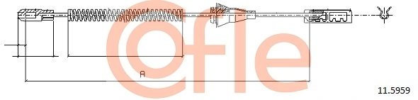 Cable Pull, parking brake 92.11.5959