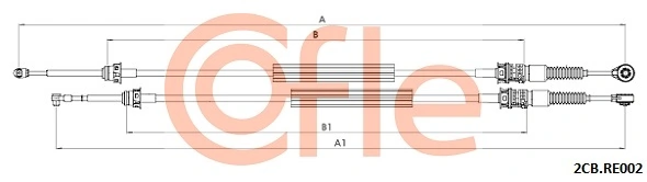 Cable Pull, manual transmission 2CB.RE002