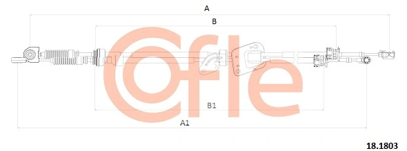 Cable Pull, manual transmission 18.1803