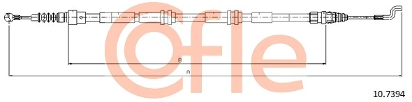 Cable Pull, parking brake 10.7394