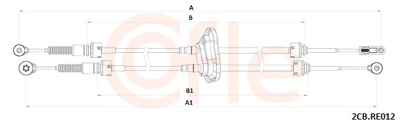 Cable Pull, manual transmission 92.2CB.RE012