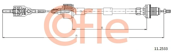 Cable Pull, clutch control 11.2533
