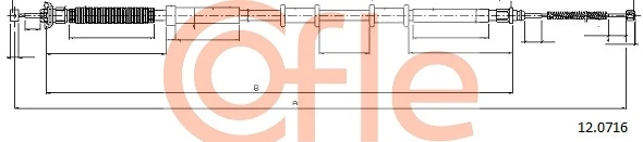 Cable Pull, parking brake 92.12.0716