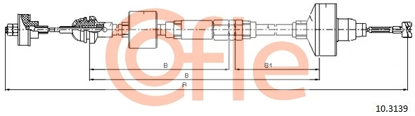Cable Pull, clutch control 92.10.3139