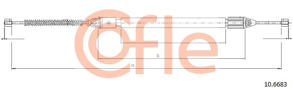 Cable Pull, parking brake 10.6683