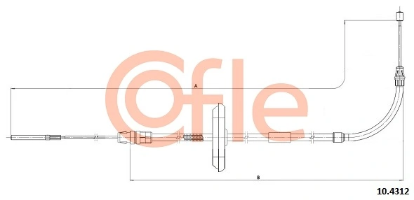 Cable Pull, parking brake 10.4312