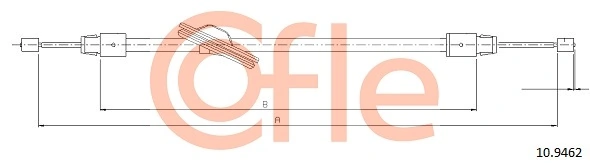 Cable Pull, parking brake 92.10.9462