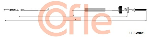 Cable Pull, parking brake 92.1E.BW003