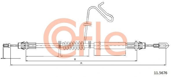 Cable Pull, parking brake 92.11.5676