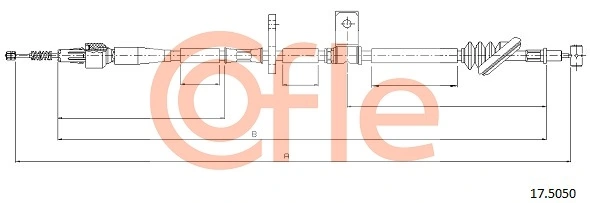 Cable Pull, parking brake 92.17.5050