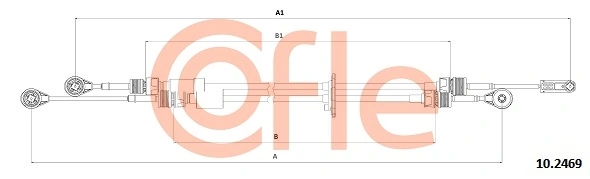 Cable Pull, manual transmission 92.10.2469