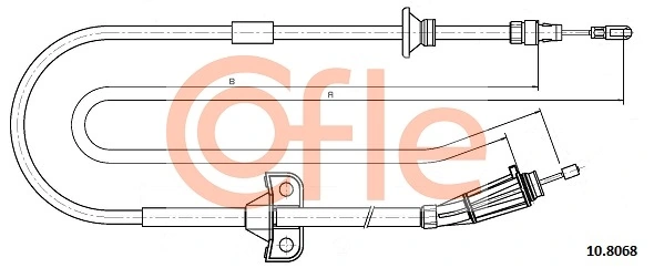 Cable Pull, parking brake 10.8068