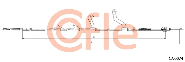 Cable Pull, parking brake 92.17.6074