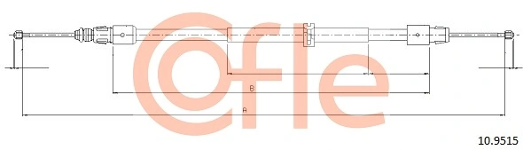 Cable Pull, parking brake 92.10.9515