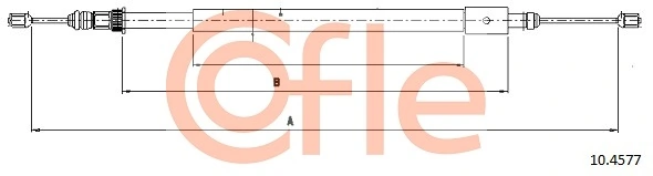 Cable Pull, parking brake 10.4577