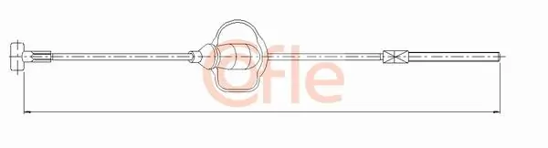 COFLE 10.5346 Cable Pull, parking brake