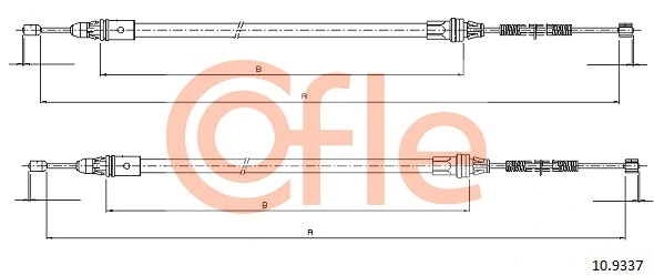 Cable Pull, parking brake 92.10.9337
