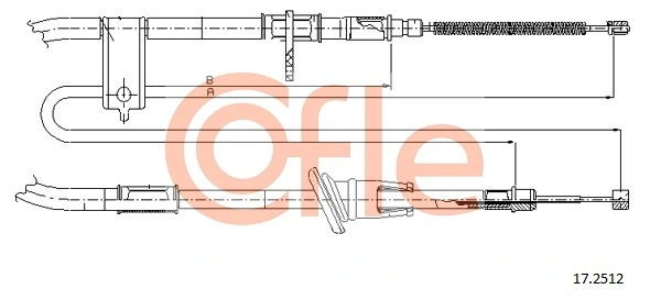 驻车制动拉索 17.2512