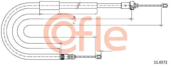 Cable Pull, parking brake 92.11.6572