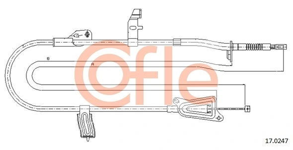Cable Pull, parking brake 92.17.0247