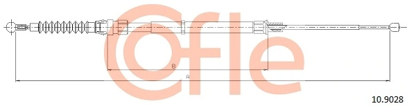 Cable Pull, parking brake 92.10.9028