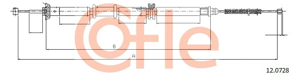 Cable Pull, parking brake 92.12.0728